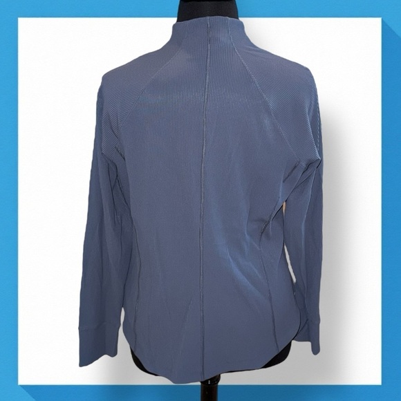 ATHLETA Salutation Ribbed Jacket - Plus 2X Granite Blue - Picture 3 of 9